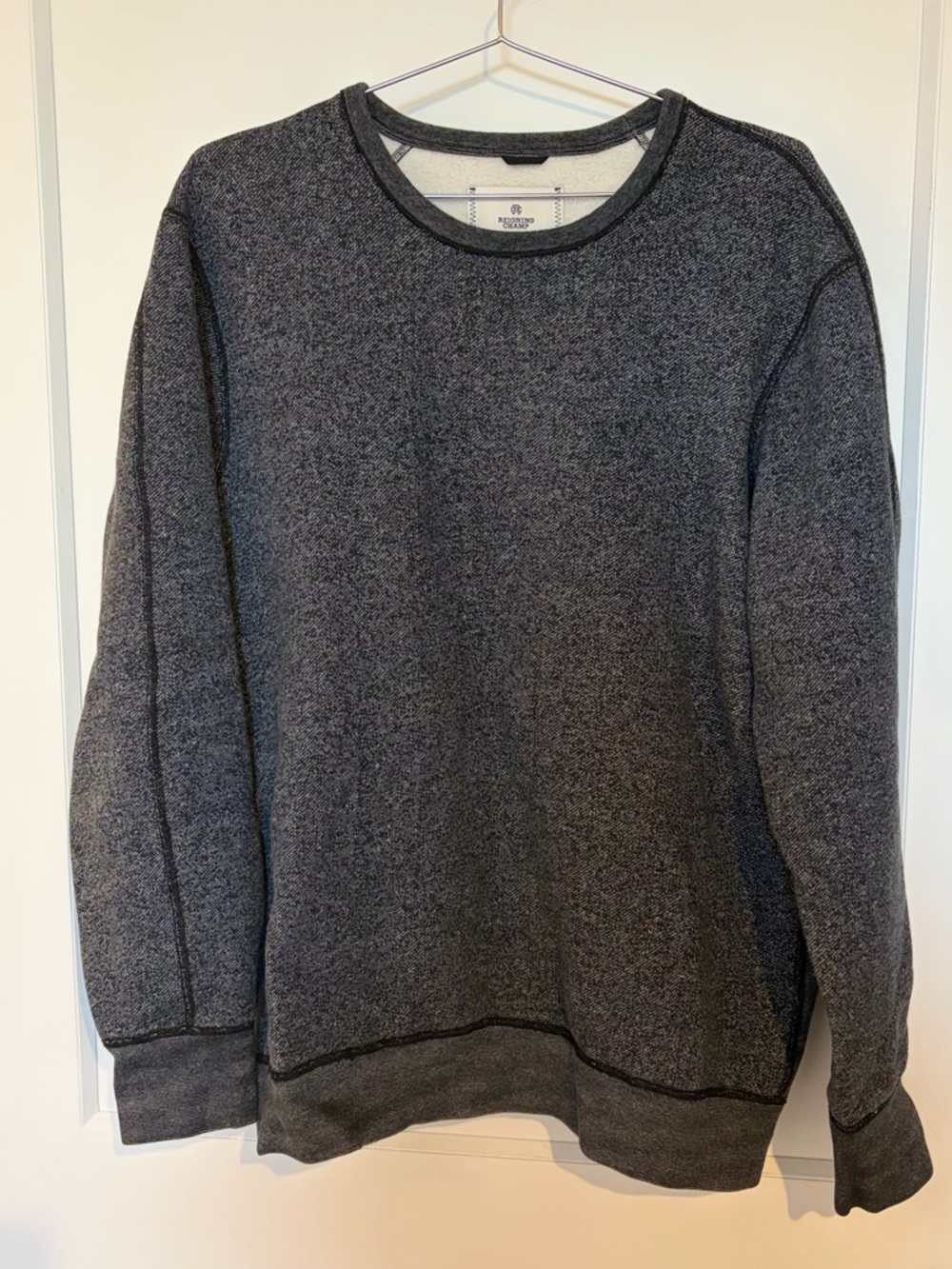 Reigning Champ Dark Heather Gray Crewneck Sweatshirt